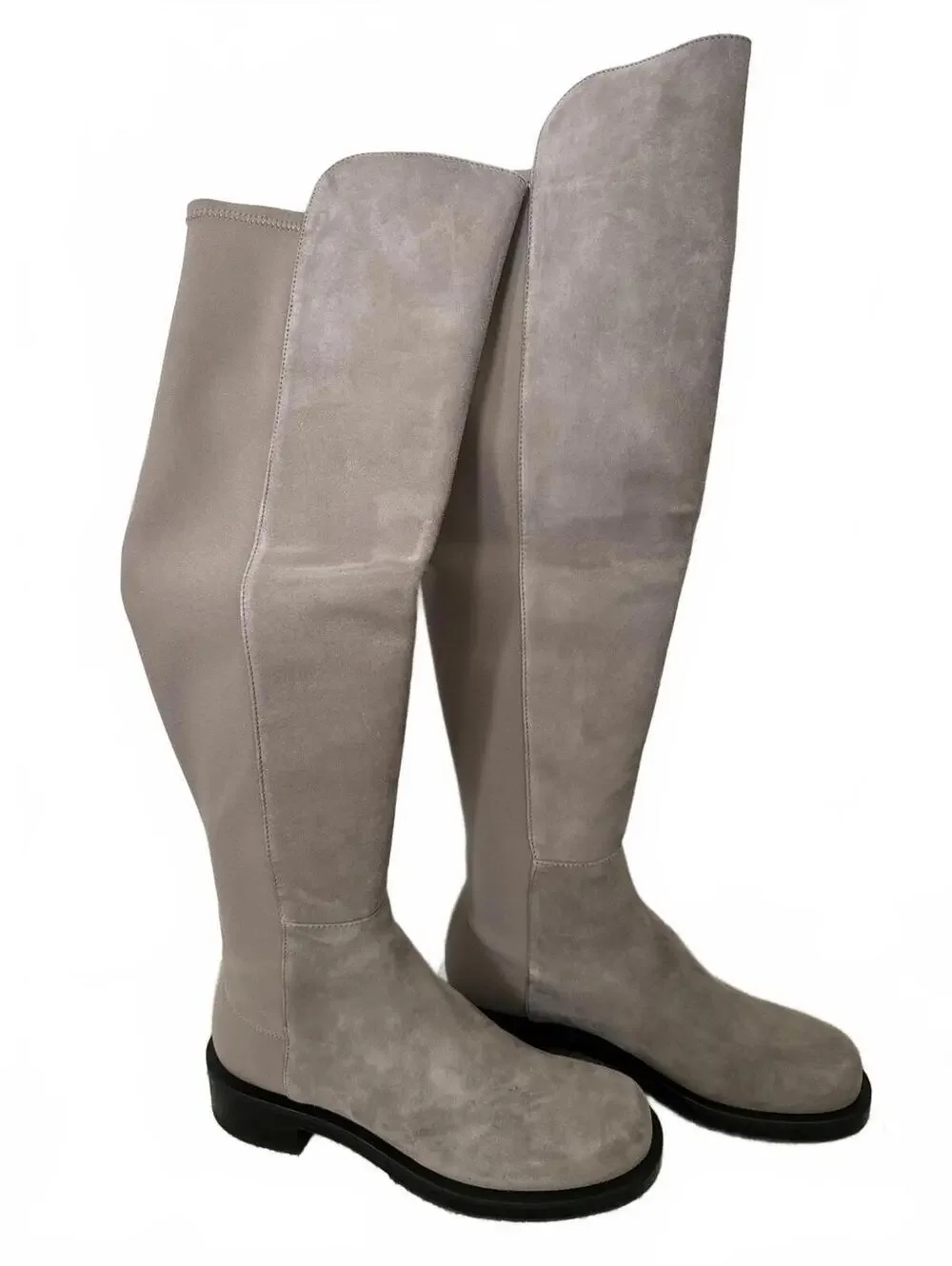 Stuart Weitzman 5050 Bold Boots Over-The-Knee OTK Boots Flannel Gray Size 6